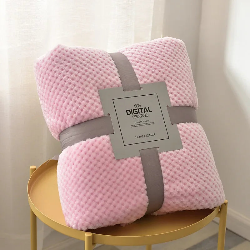 CozyNest Fleece Quilt – Ultra-Warm Baby Blanket for Newborns