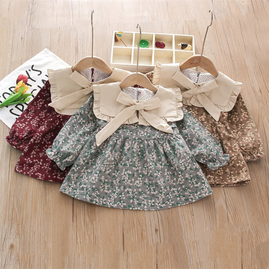 PetalNest Dress – Countryside Floral Lace Outfit for Little Girls