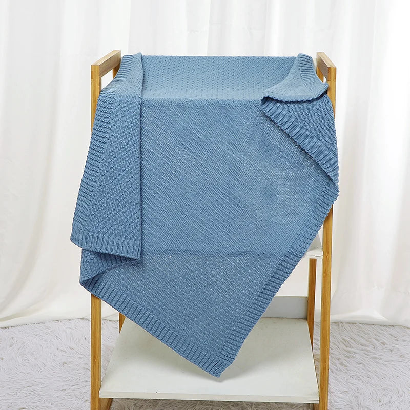 DreamNest Knit Blanket – Soft Crib & Stroller Wrap