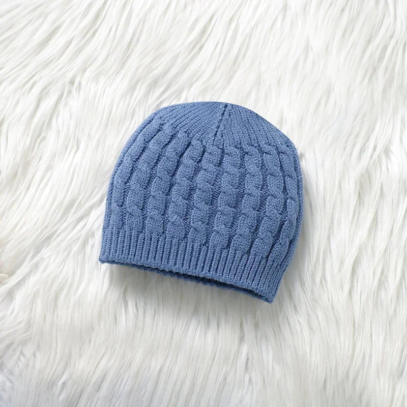 AutumnNest Baby Knitwear Trio – Pullover, Pants & Beanie