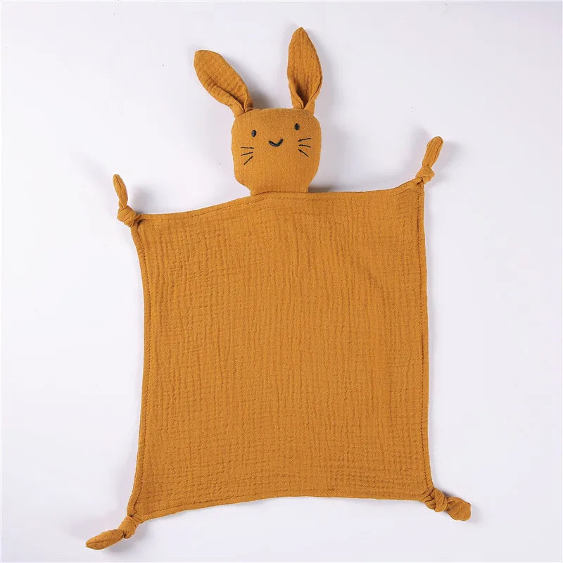 CuddleCot – Organic Bunny Muslin Lovey for Newborns