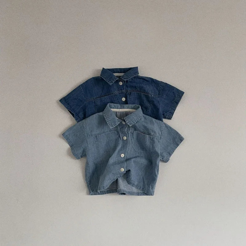 DenimEase  Kids Shirt & Shorts Set