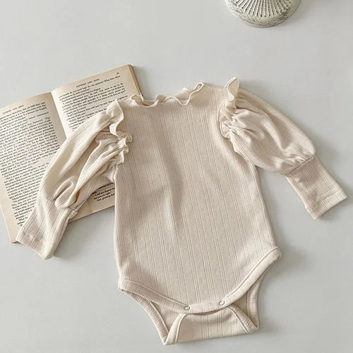 LullaMesh Romper – Soft Cotton & Mesh Baby Girl Jumpsuit