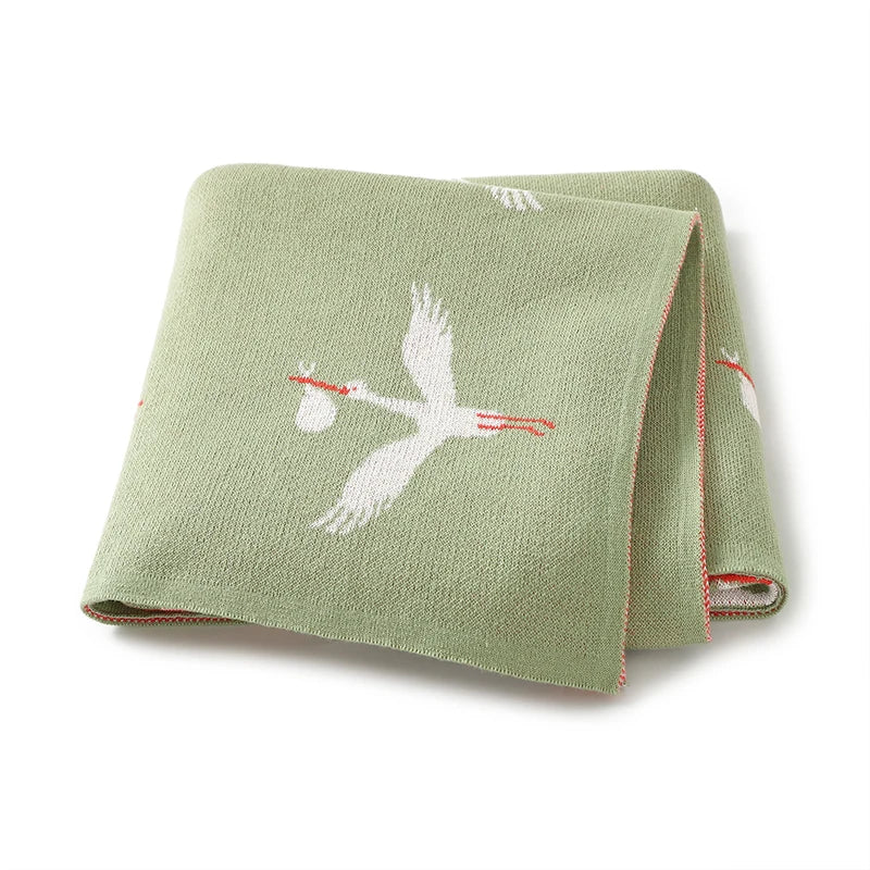 GooseHug Knit Baby Blanket – Soft Swaddle