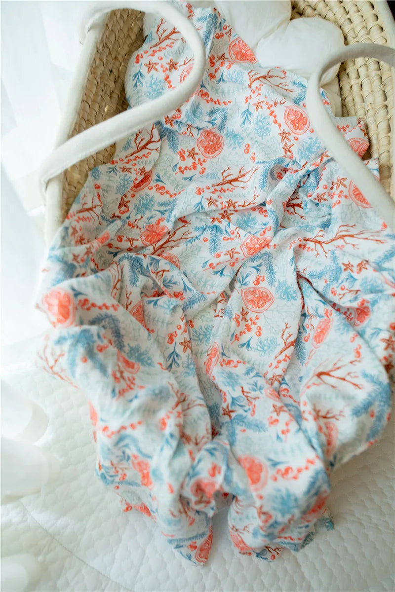 BambooNest Swaddle – Soft Muslin Baby Blanket