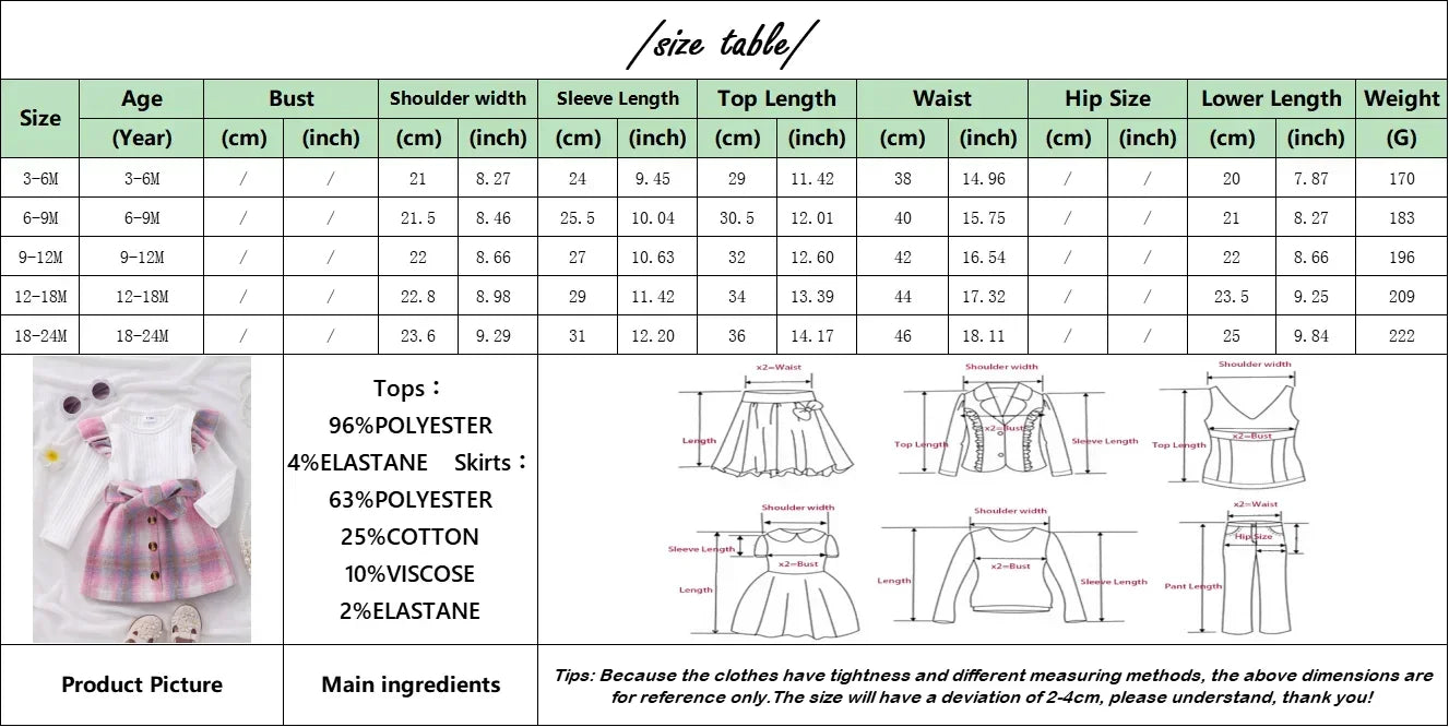SnuggleTartan – Cozy Belted Baby Dress Set