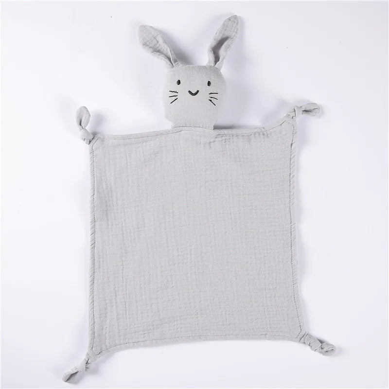 CuddleCot – Organic Bunny Muslin Lovey for Newborns