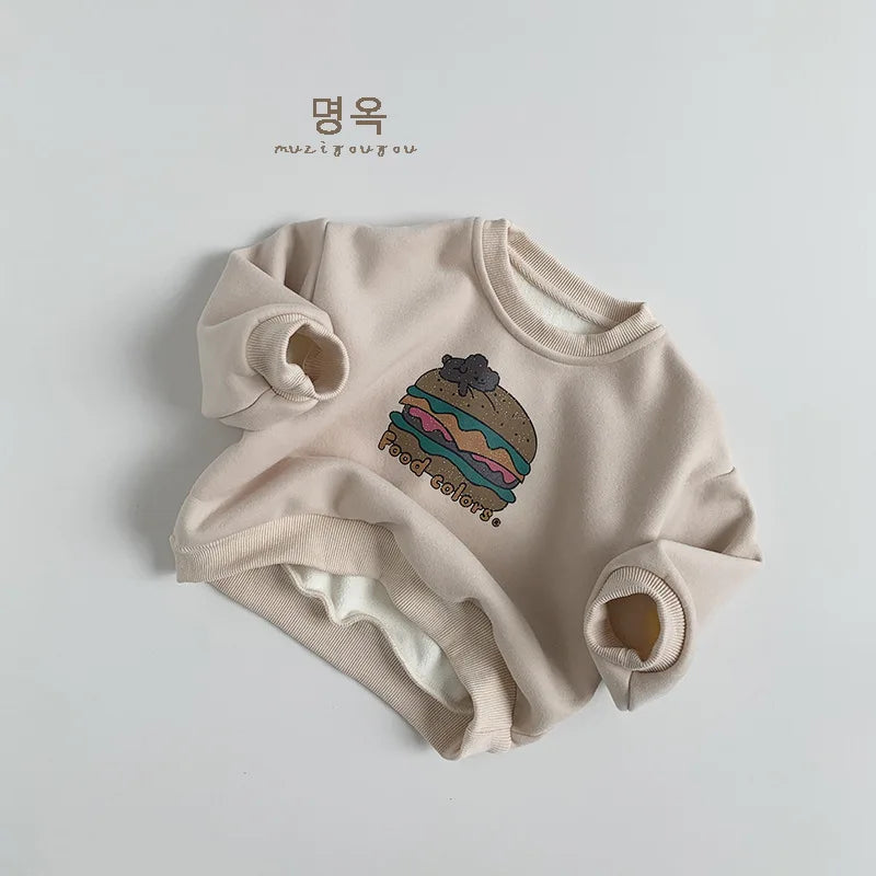 SnugPix Kids Cartoon Fleece Hoodie – Warm Cotton Outerwear