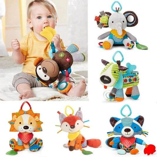TummyToys – Animal Plush Rattle Set for Babies