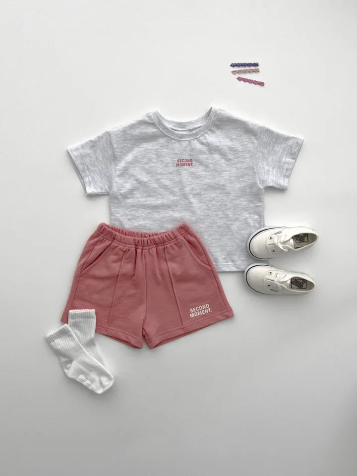 LitePlay Letter Tee & Shorts Set – Casual Cotton Kids