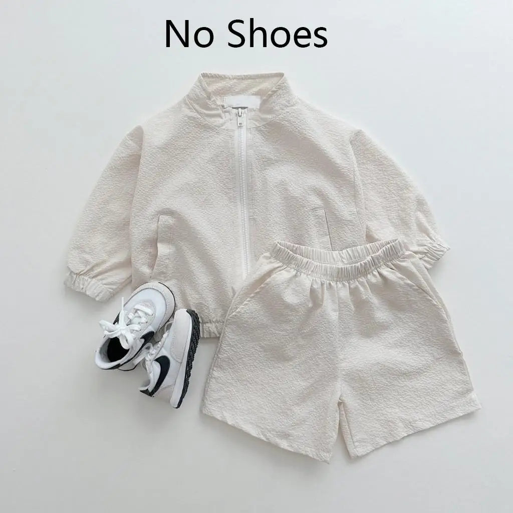 SunShield Kids Zipper Top & Pants Set