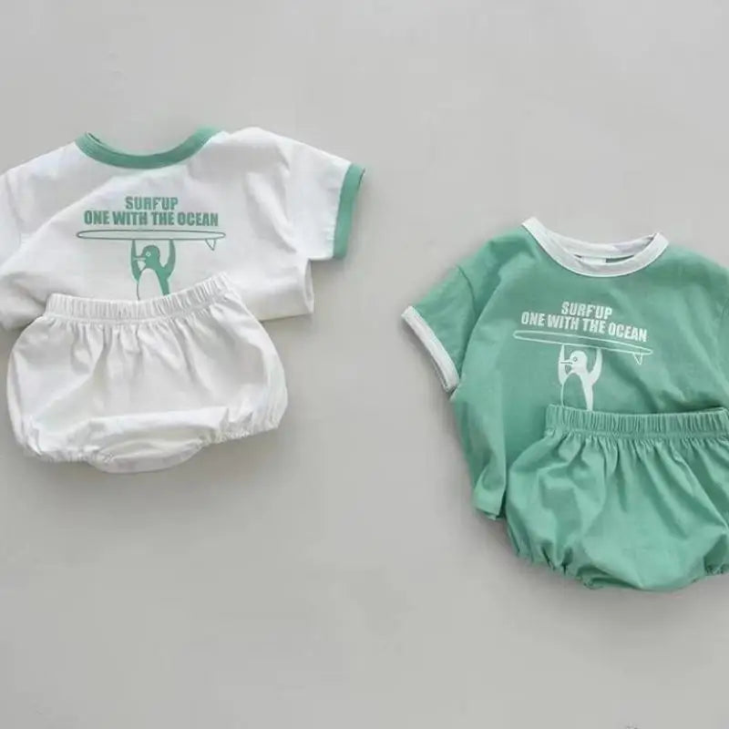 PennyPeng – Penguin Tee & Shorts Set