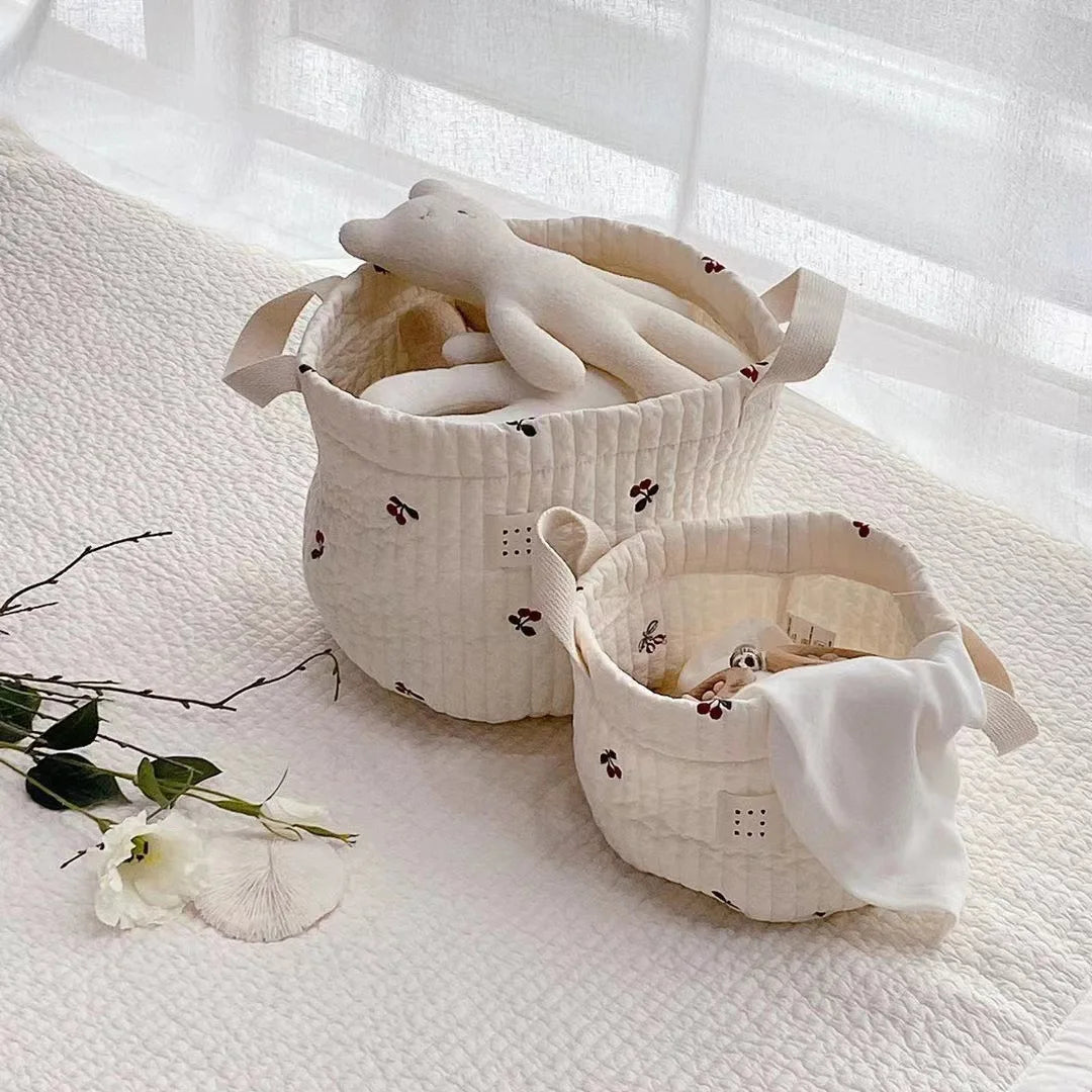 CubbieCart – Bear Embroidered Diaper Caddy & Maternity Organizer