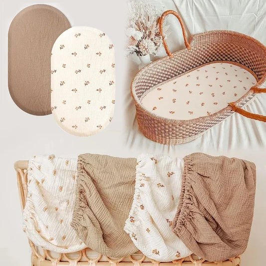 SnugNest Sheet – Ultra-Soft Bassinet & Cradle Fitted Cover