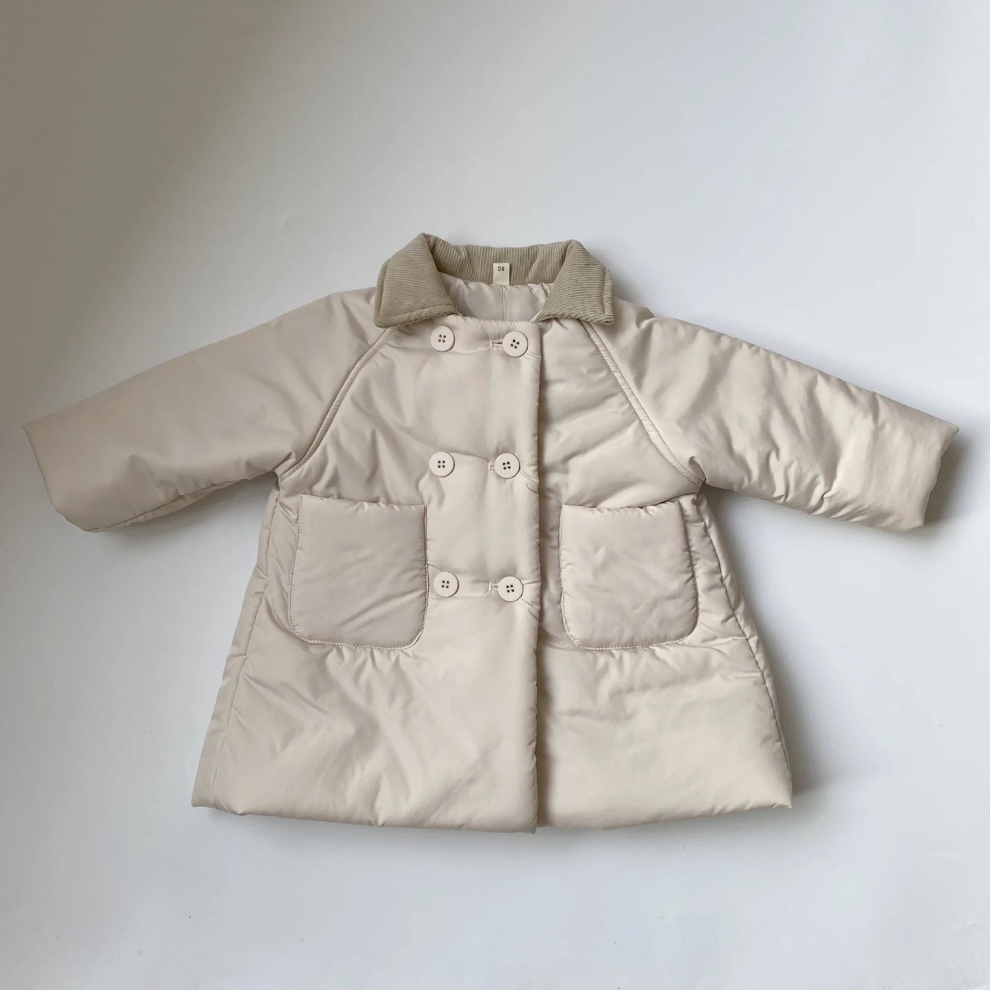 VelvaHug Coat – Boys Corduroy Padded Winterwear