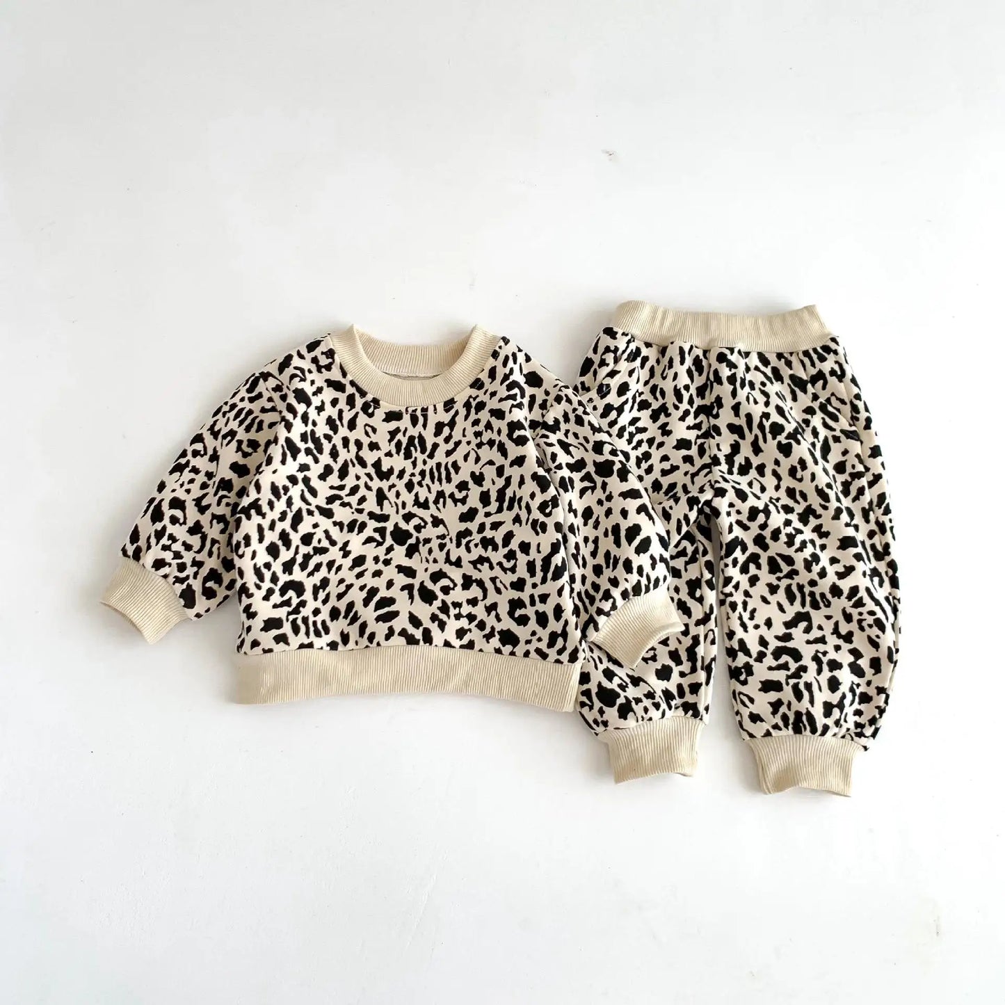 WildStripe Toddler Cotton Sweatshirt & Pants Set