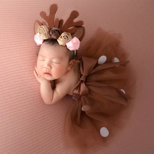 DeerDazzle Set – Christmas Tutu & Headband