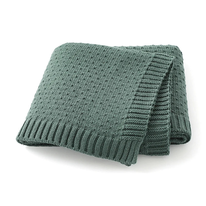 DreamNest Knit Blanket – Soft Crib & Stroller Wrap
