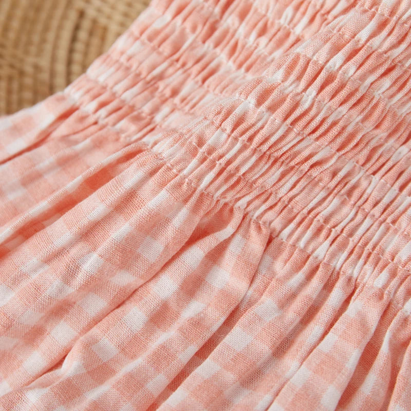 FrillJoy Set – Smocked Strap Romper + Headband