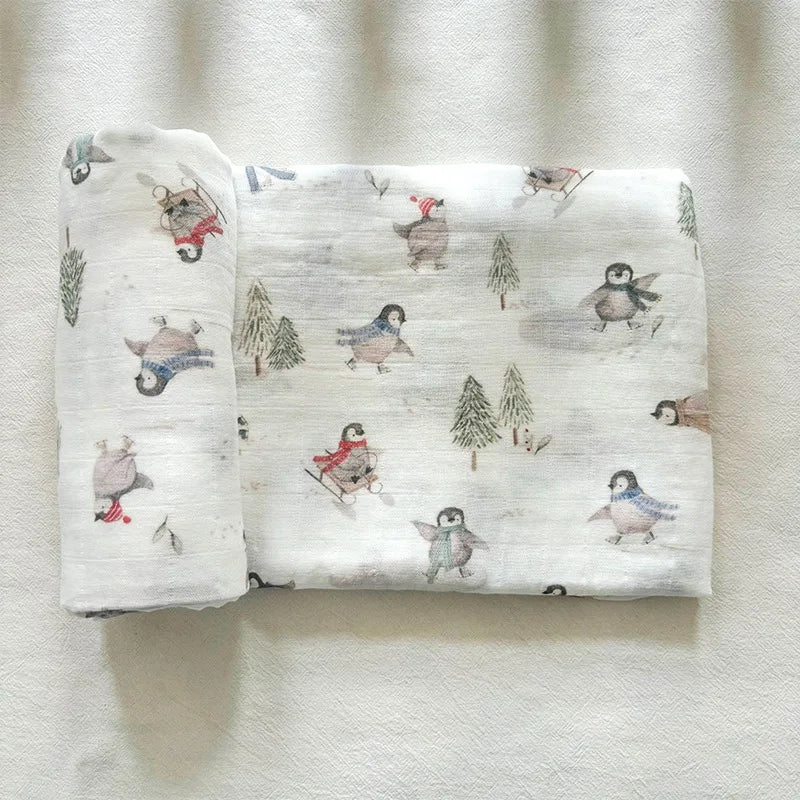 BambinoNest Wrap – Ultra-Soft Muslin Swaddle & Cover