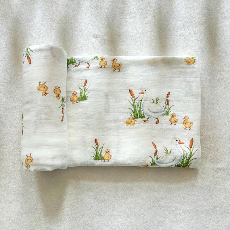 BambinoNest Wrap – Ultra-Soft Muslin Swaddle & Cover