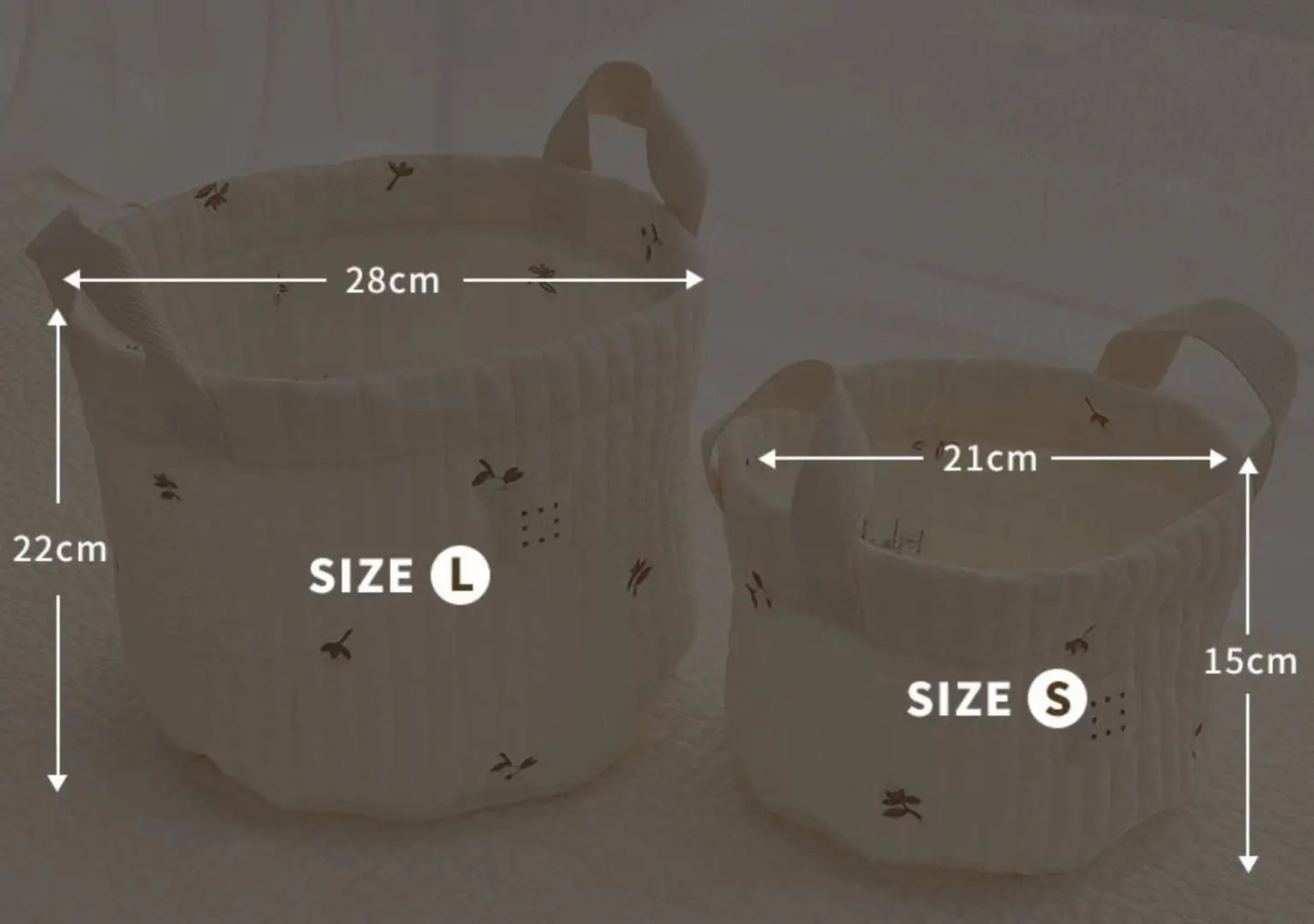 CubbieCart – Bear Embroidered Diaper Caddy & Maternity Organizer
