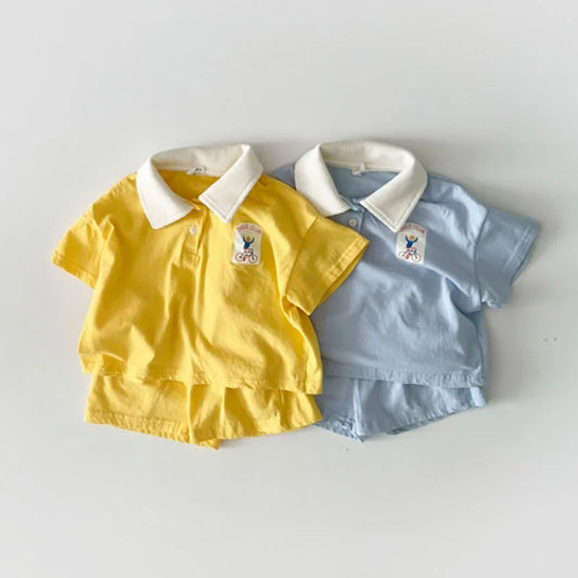 BreezeFit  Boys Polo & Shorts Set