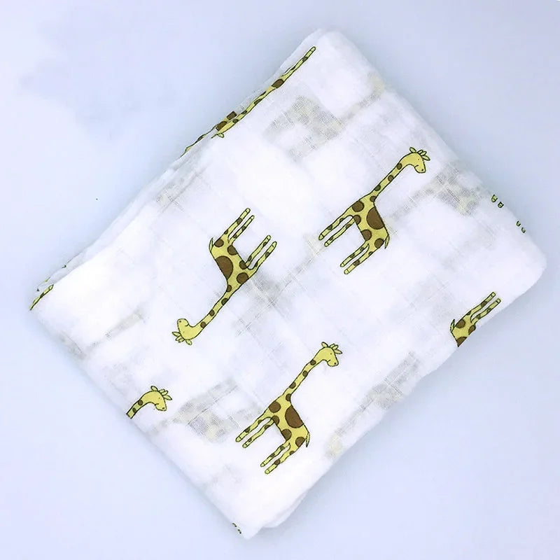 Baby Blanket Newborn Muslin 100% Cotton Baby Blanket Swaddle Wrap Receiving Blanket Bath Towel