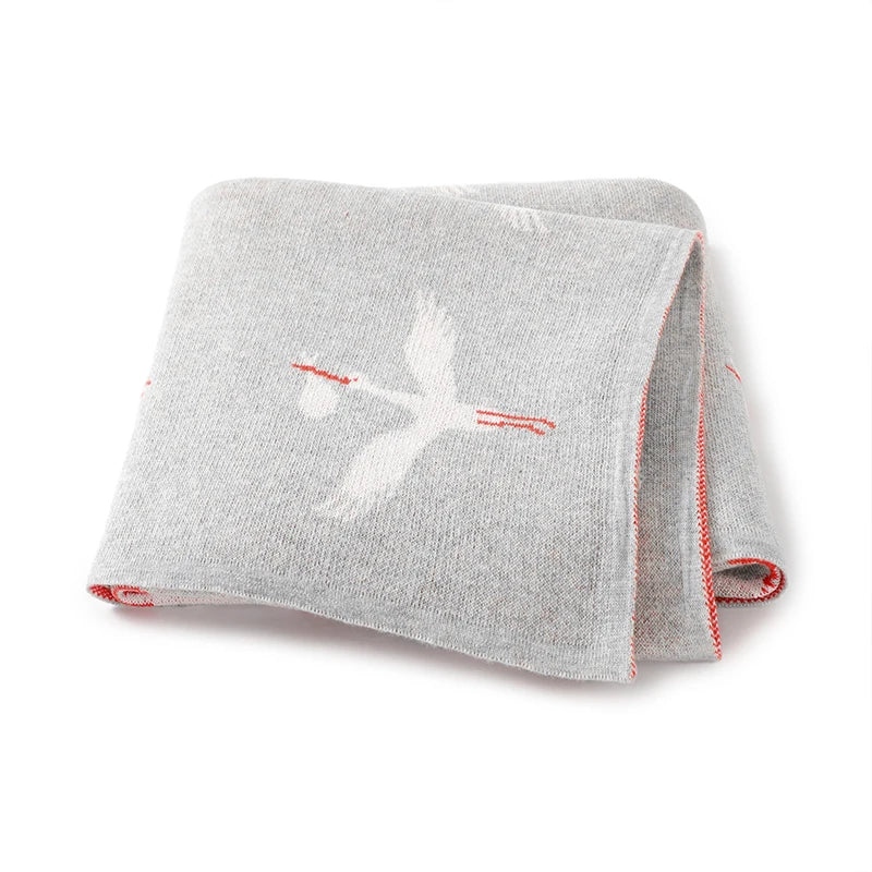 GooseHug Knit Baby Blanket – Soft Swaddle