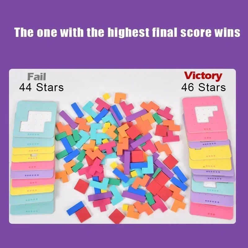 Desktop Puzzle Game – Montessori Math & Shape Training