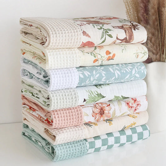 WaffleHug Swaddle – Bamboo Cotton Baby Blanket