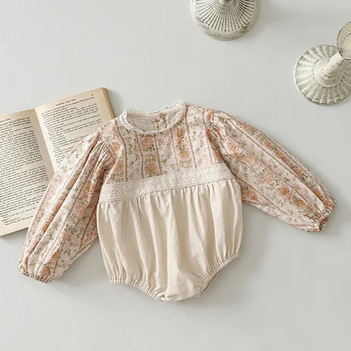 LullaMesh Romper – Soft Cotton & Mesh Baby Girl Jumpsuit