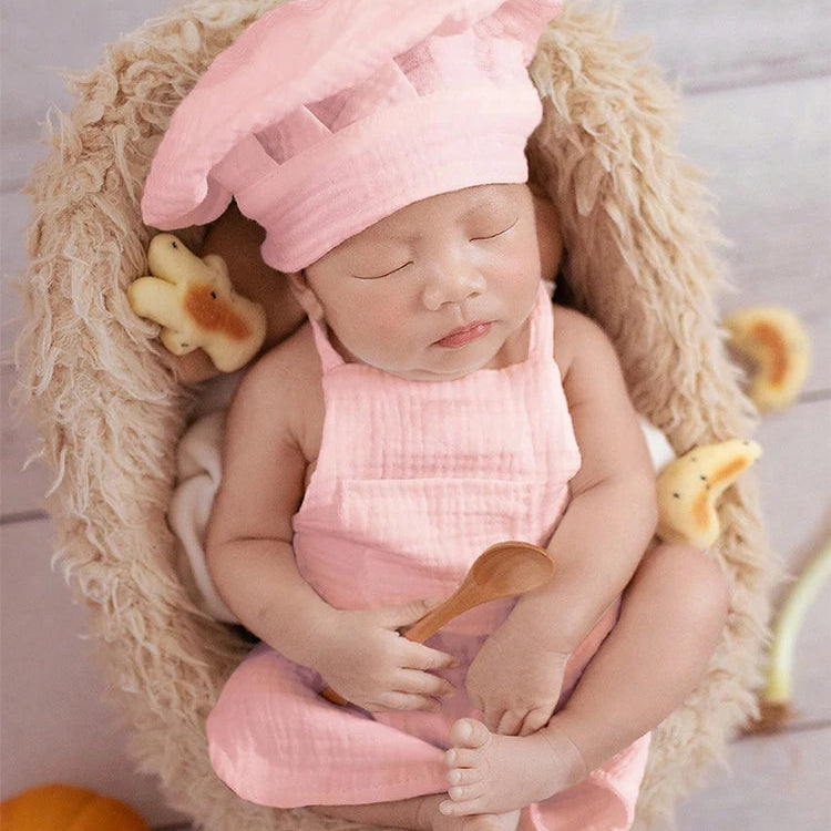 MiniChef Set – Infant Costume with Hat & Spoon Prop