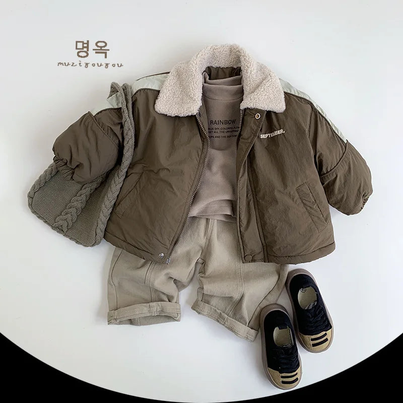 FrostBean Jacket – Plush Zip-Up Winterwear for Kids