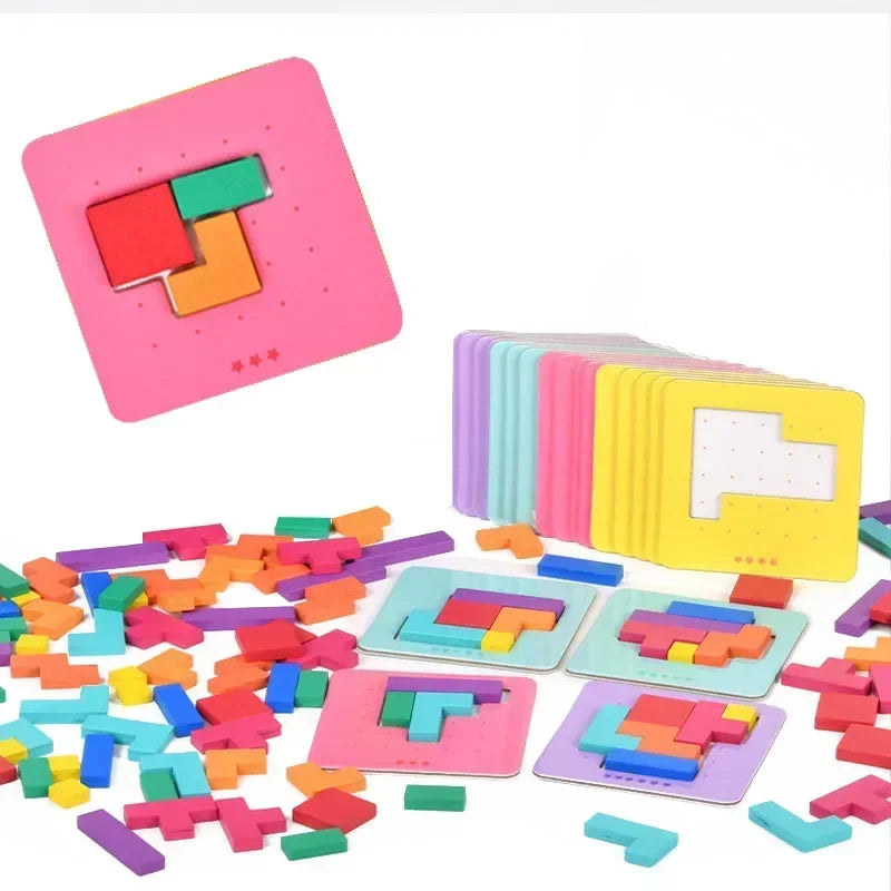 Desktop Puzzle Game – Montessori Math & Shape Training