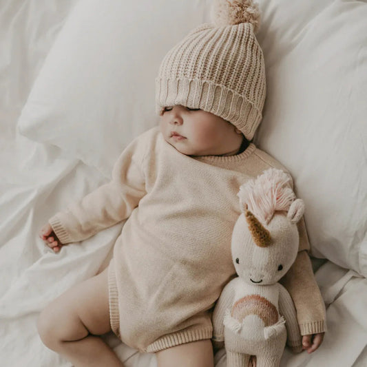 SnugBerry Knit Romper – Soft Baby Sweater Jumpsuit