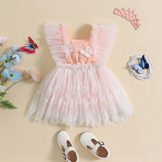 ButterCharm Dress – 3D Lace Butterfly Baby Princess Wear