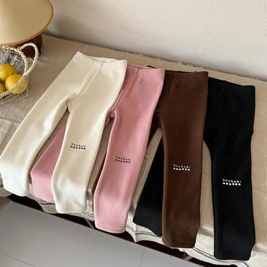SnugLex – Velvet-Lined Letter Leggings