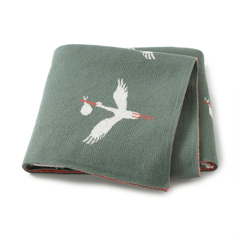 GooseHug Knit Baby Blanket – Soft Swaddle