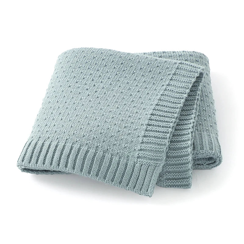 DreamNest Knit Blanket – Soft Crib & Stroller Wrap