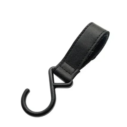 LoopLatch – 360° Leather Swivel Hooks for Strollers & Bags
