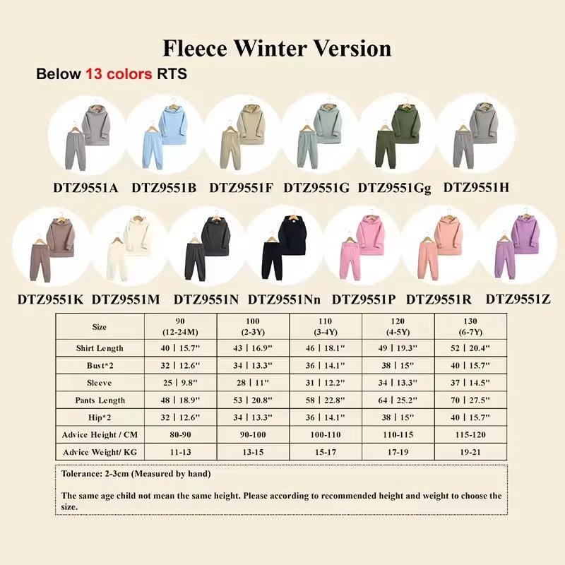 CozyNest Fleece Hoodie Set – Warm Winter Tracksuit