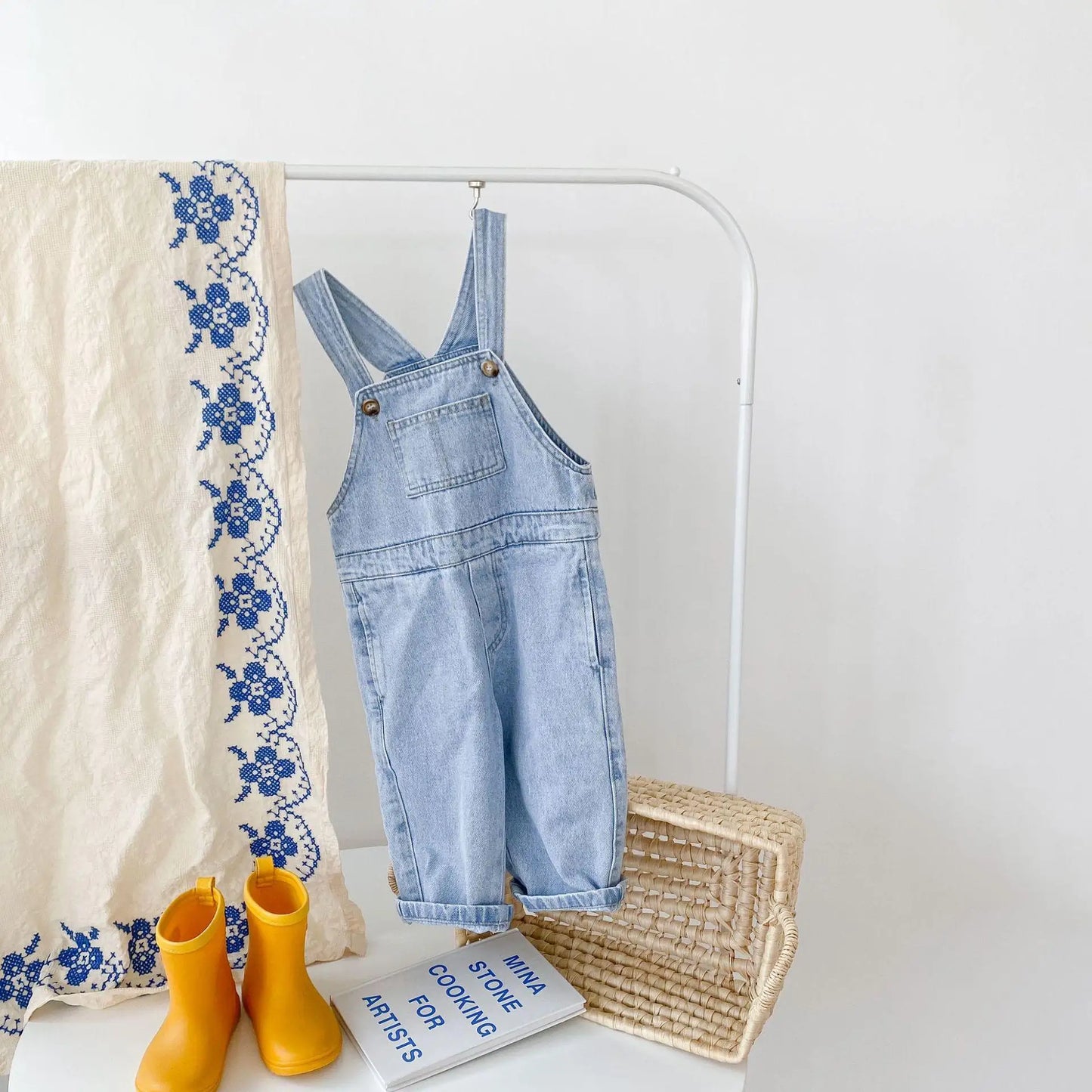 IndigoNest Overalls – Retro Baby Denim Jumpsuit