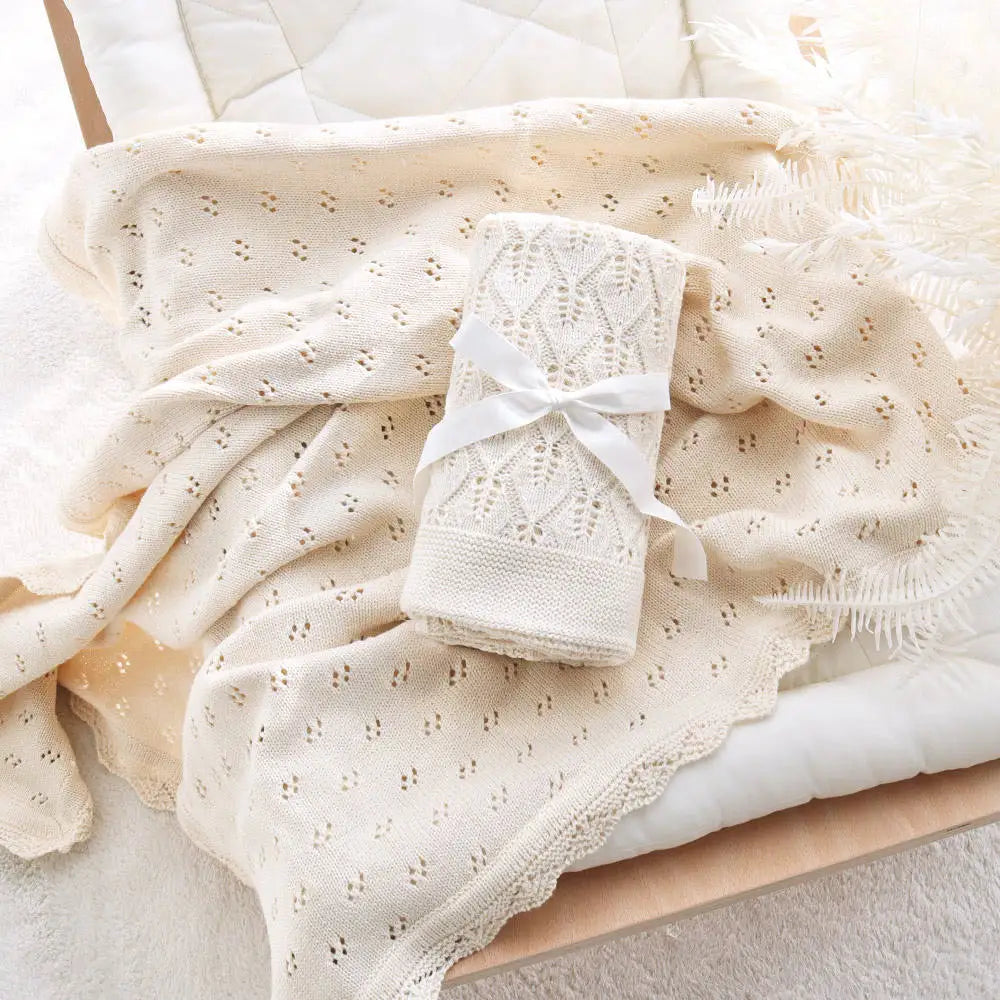 Naptide Baby Knit – Cozy Cotton Blanket for Crib & Wrap