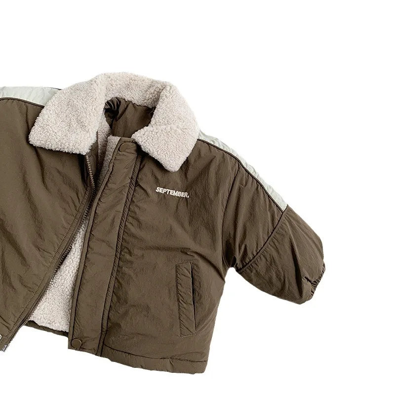 FrostBean Jacket – Plush Zip-Up Winterwear for Kids