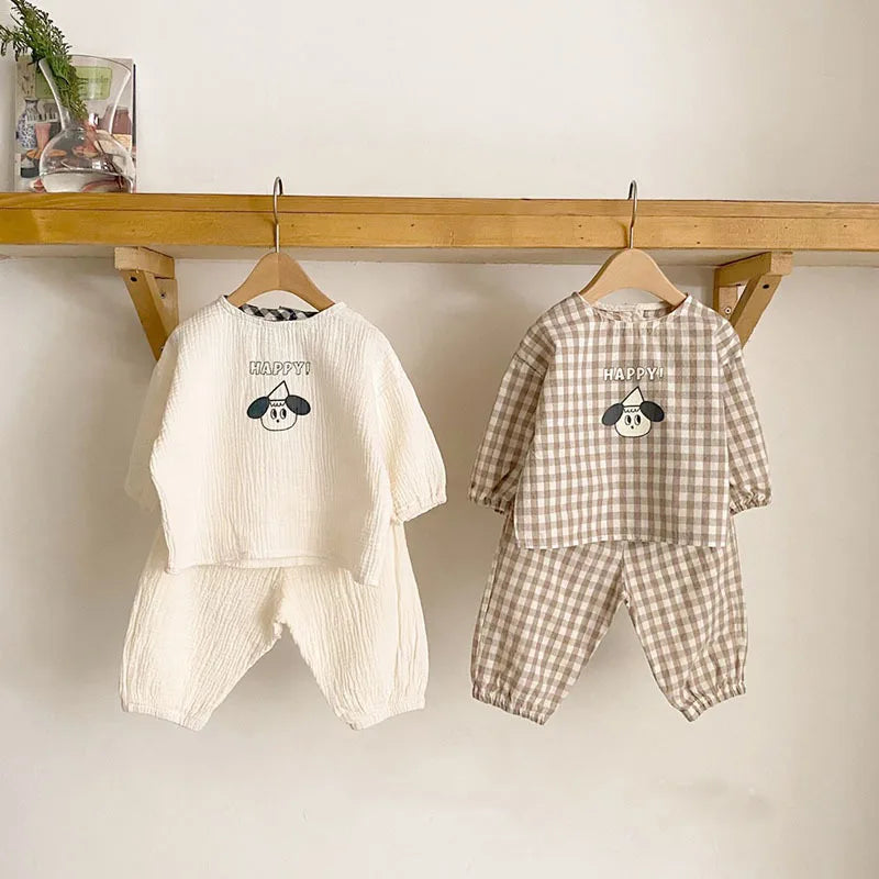 GridTots – Plaid Top + Bottom Duo