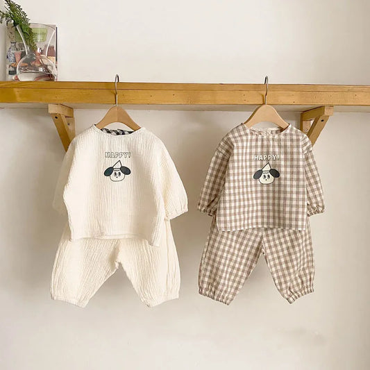 GridTots – Plaid Top + Bottom Duo