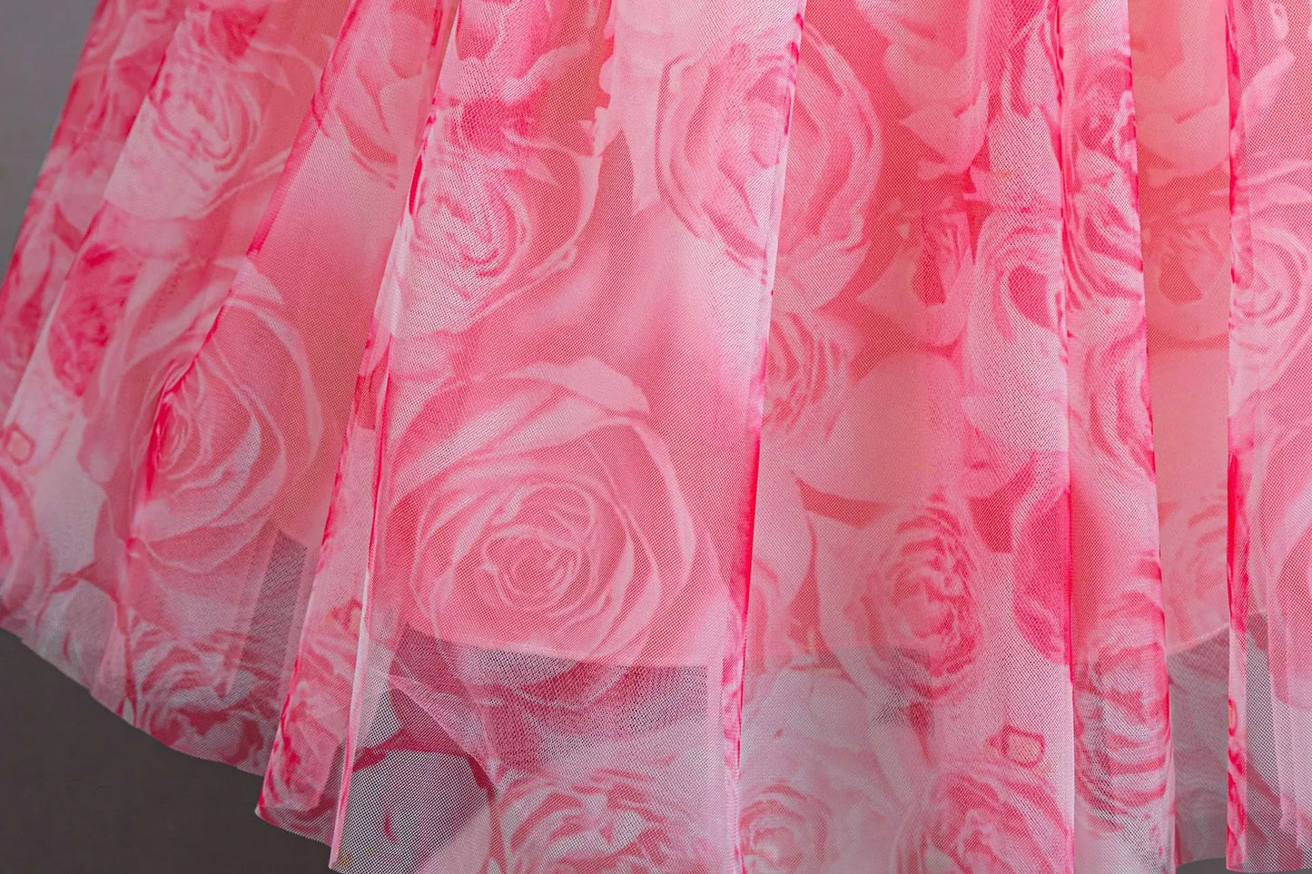 RoseWhirl Dress – Chiffon Lace Princess Tutu