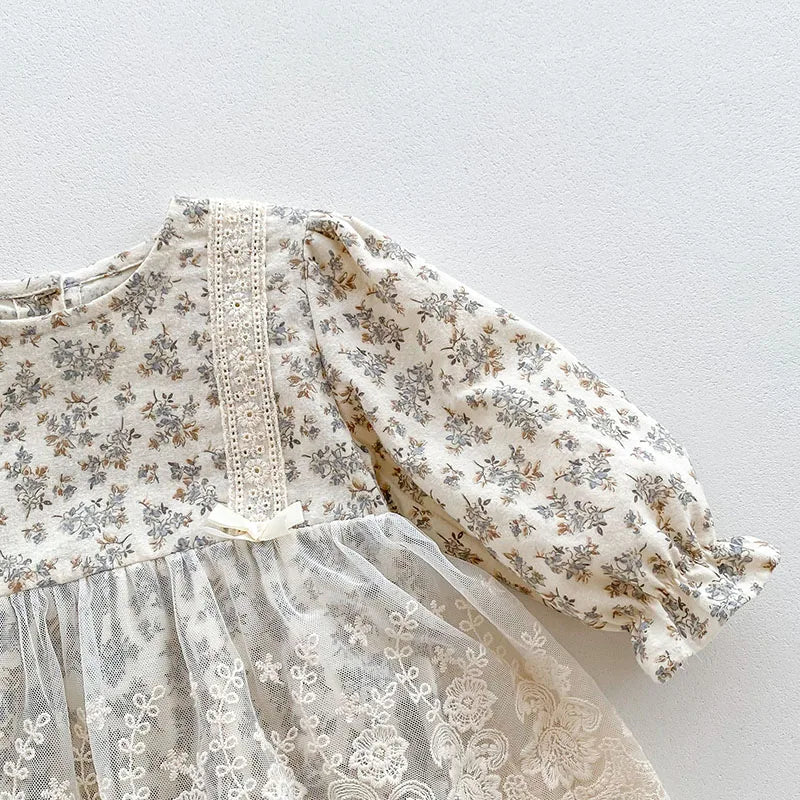 LilPetal Romper Set – Printed Cotton Baby Outfit with Hat