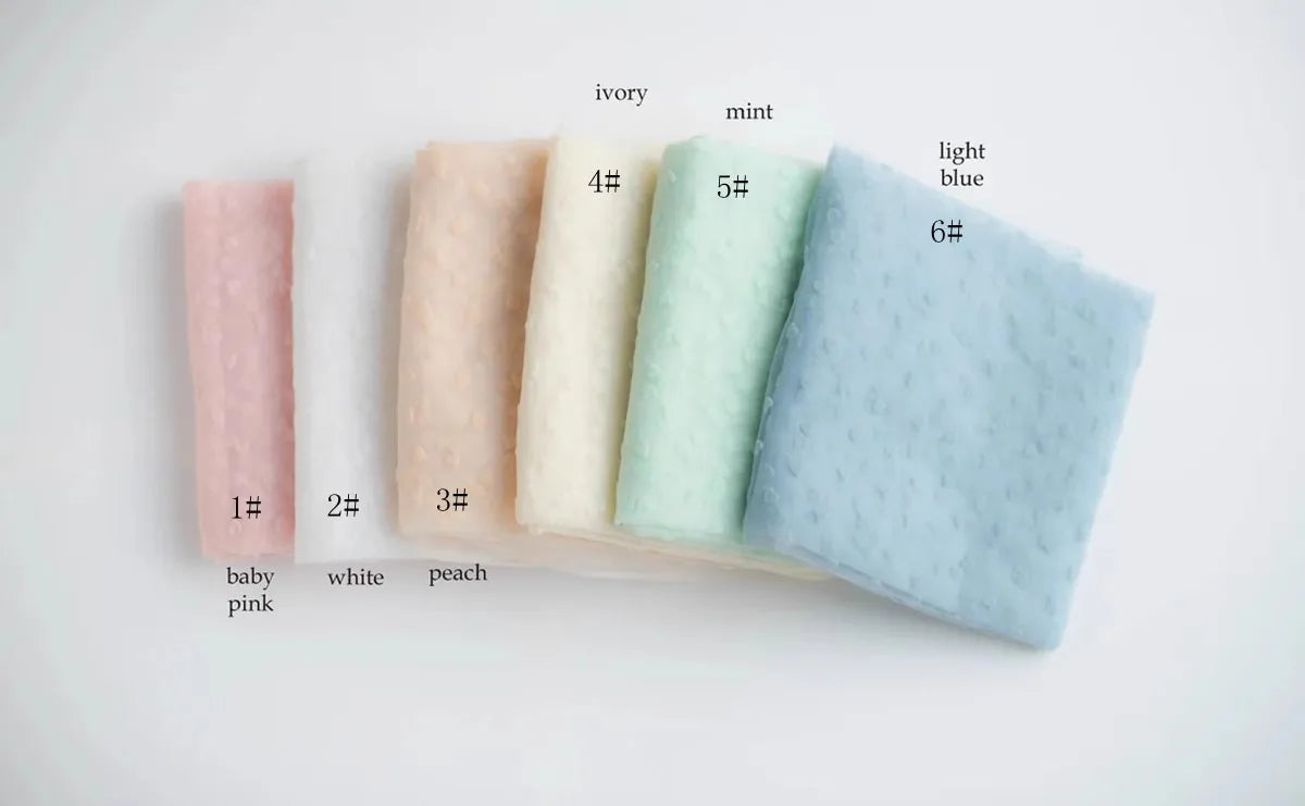 Baby heart shape gauze for newborn photography props,baby lightsome wrap